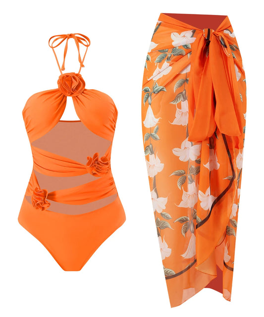 Women Printed Summer Two-Piece Swimwear Suit Beachwear/1-1-1-1