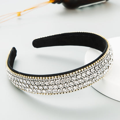 Trendy Korea Style Rhinestone Anti-Slip Headband